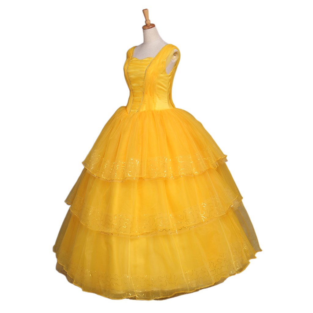 Fantasia Princesa Belle Cosplay | Vestido Adulto Princesa Disney Belle para Halloween e Festas Temáticas - Estrela Cosplay