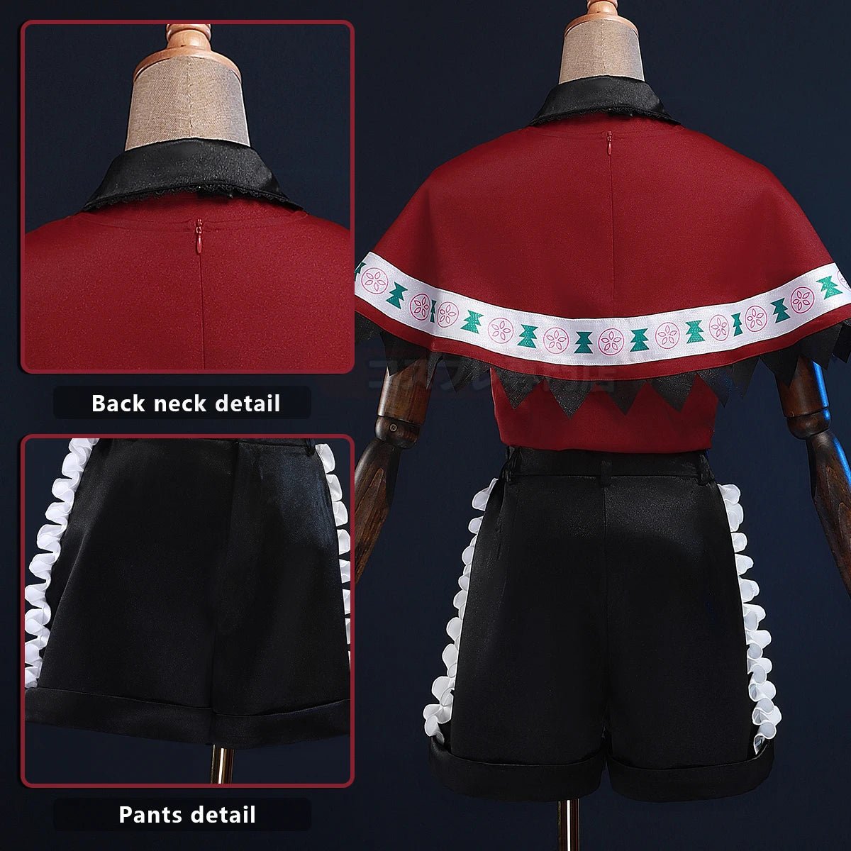 OSHI NO KO Anime Mem-Cho Fantasia Peruca Xale Shorts Rosa Fibra Sintética Halloween Natal - Estrela Cosplay