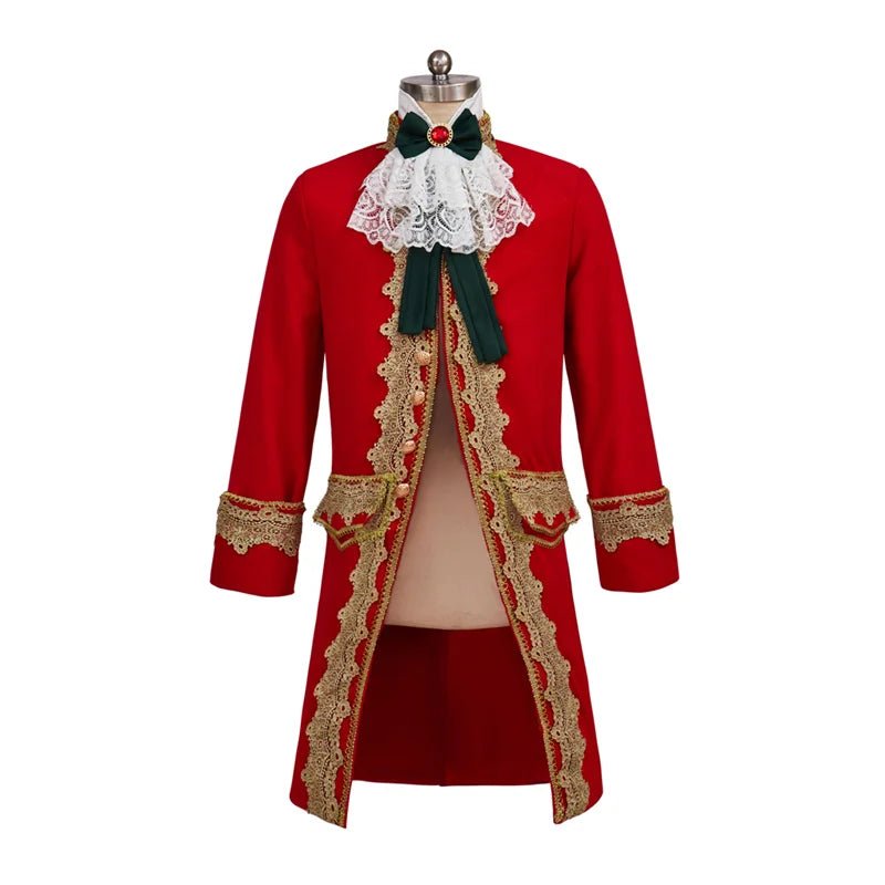 Traje de Cosplay Aristocrata Gótico Vitoriano - Terno Rococó Personalizado para Homens em Festas de Halloween - Estrela Cosplay