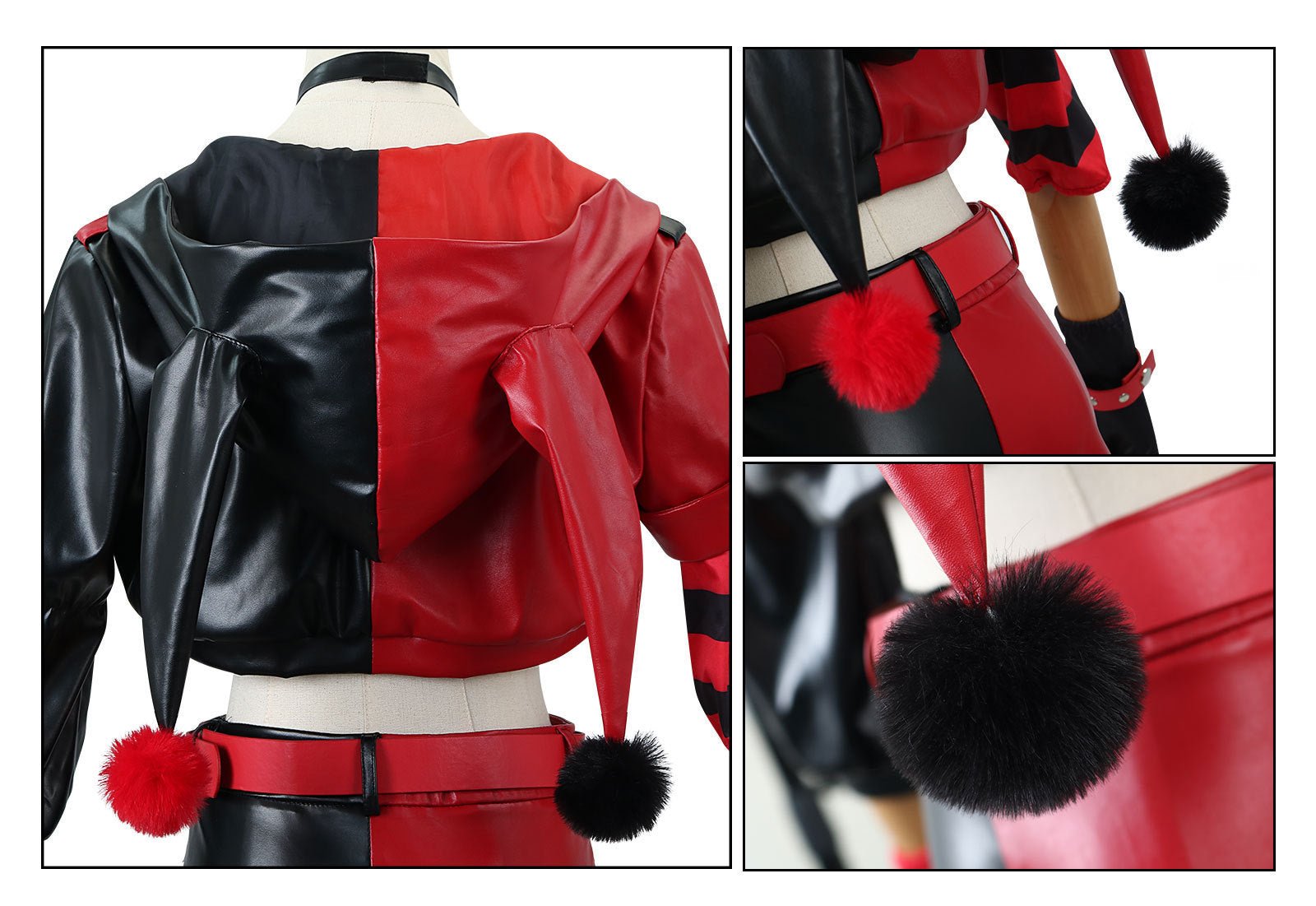 Suicide Squad - Camisa de Beisebol Harley Quinn: Traje de Cosplay e Ropa Casual Inspirado na DC Comics - Estrela Cosplay