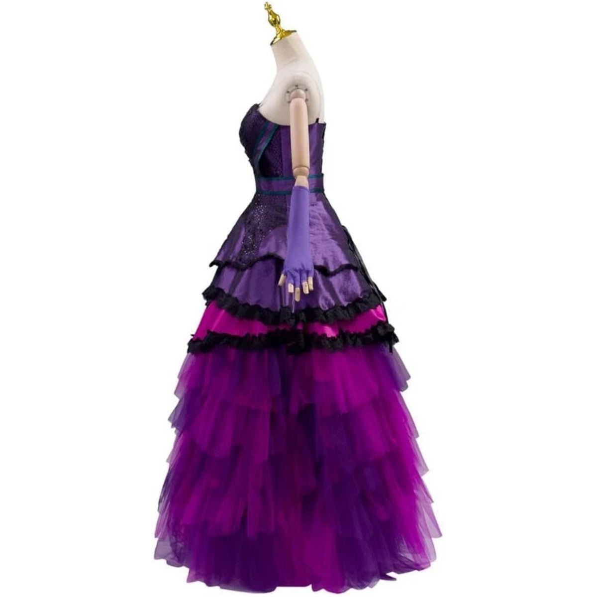 Fantasia Princesa Mal Mulher - Vestido de Baile Gótico Roxo - Estrela Cosplay