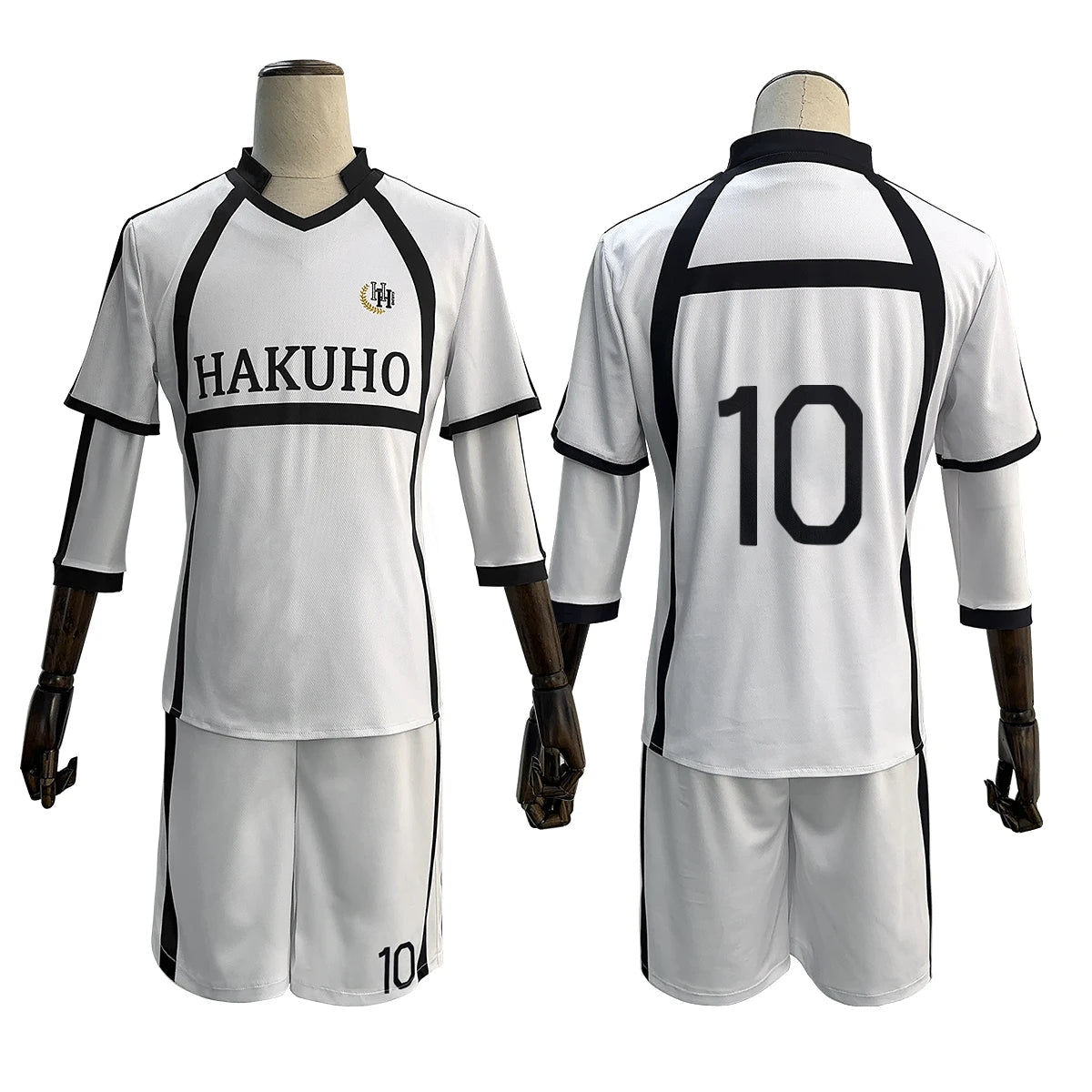 Uniforme de Futebol Soccer Cosplay Nagi NO.7 e Reo Mikage NO.10 de Blue Lock com Peruca e Acessórios - Estrela Cosplay