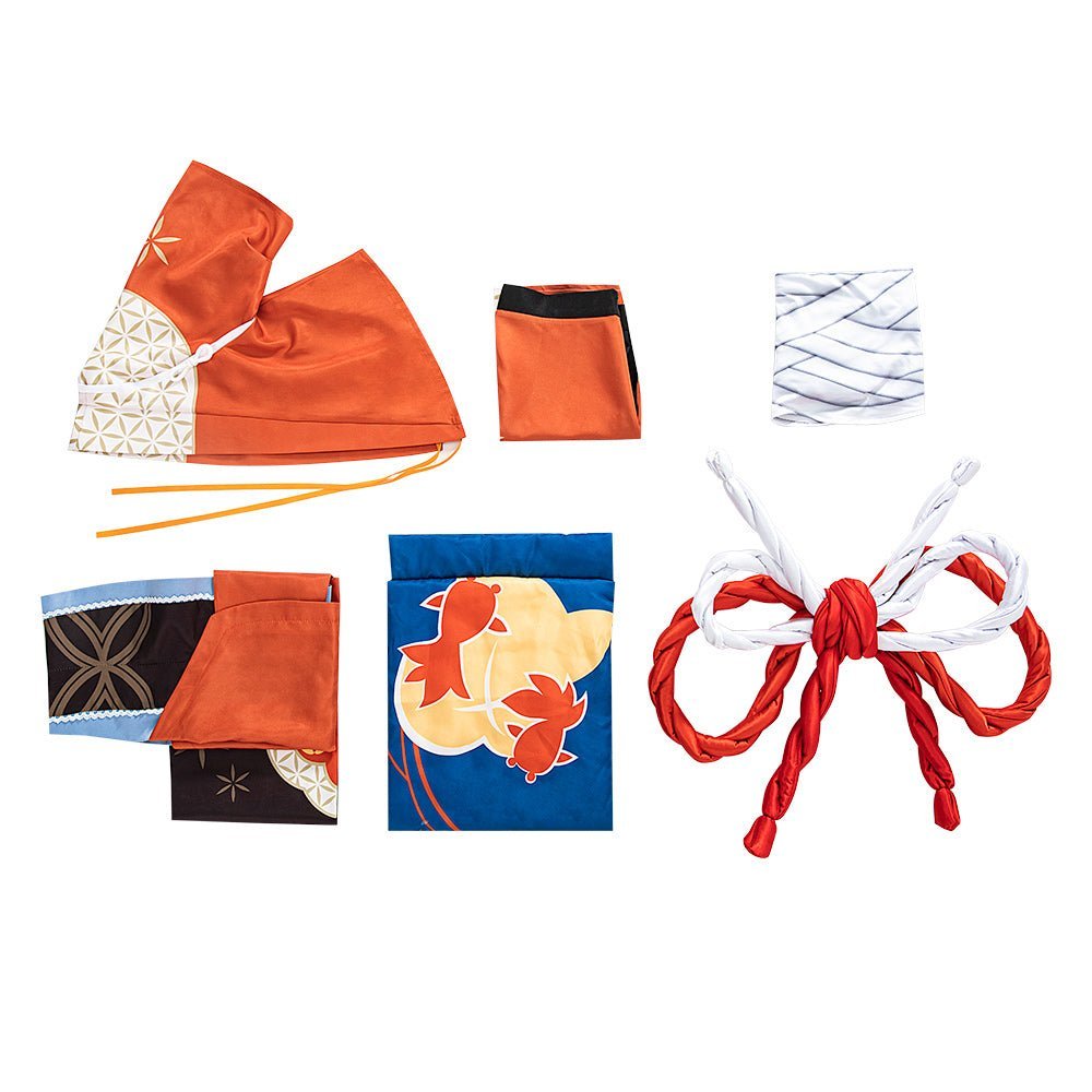 Fantasia de Cosplay Yoimiya de Genshin Impact - Traje Inspirado em Anime, Alta Qualidade, Perfeito para Roleplay - Estrela Cosplay