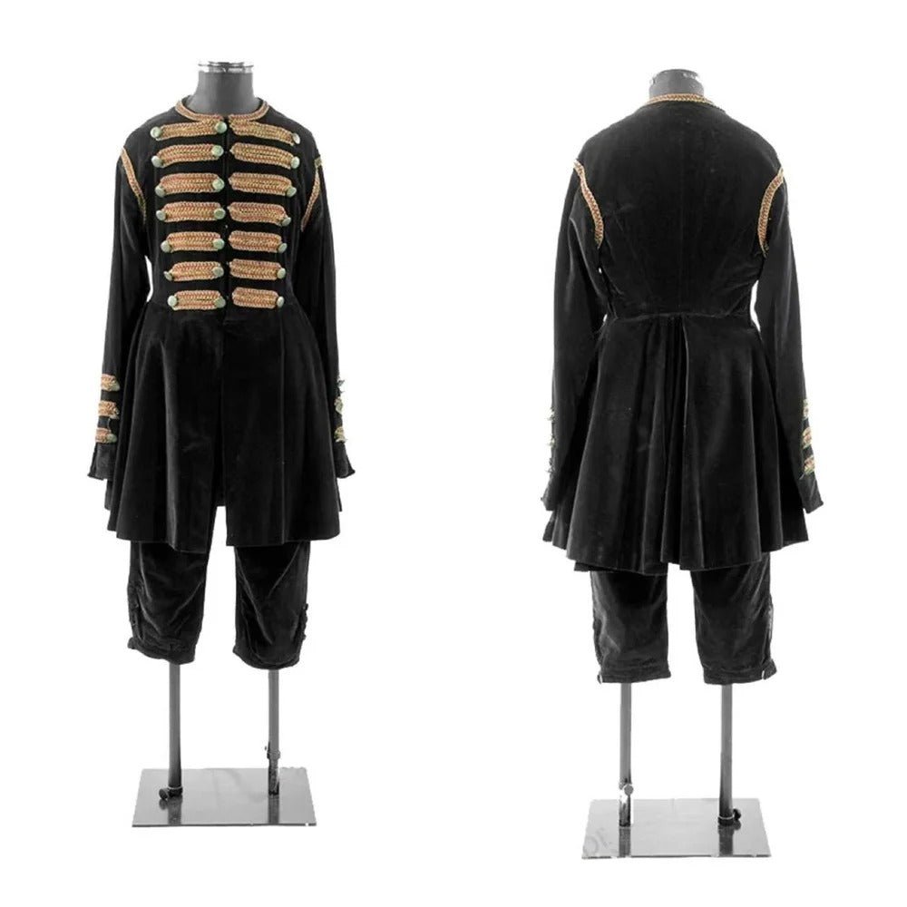 Jaqueta Hussardo Vitoriana e Colete - Fantasia Steampunk Uniforme Gótico para Teatro e Cosplay - Estrela Cosplay