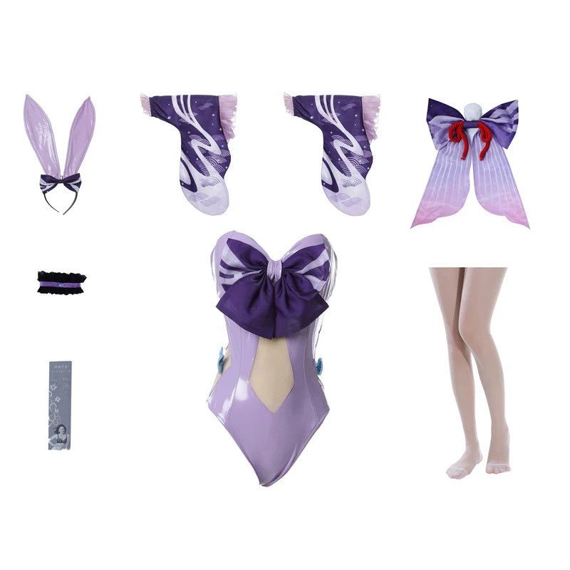 Fantasia Bunny Girl Kokomi Cosplay Genshin Impact - Estilo A e B - Estrela Cosplay