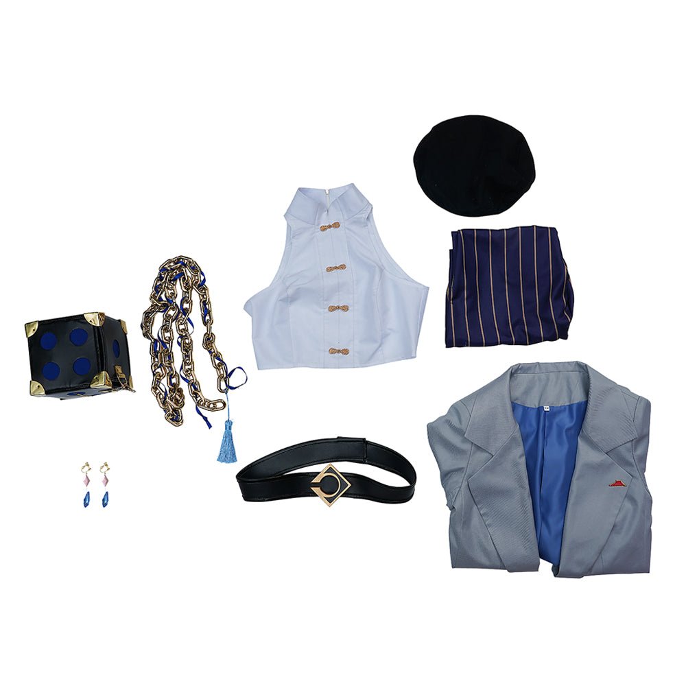 Fantasia Yelan Genshin Impact x Pizza Hut - Traje Exclusivo para Fãs - Estrela Cosplay