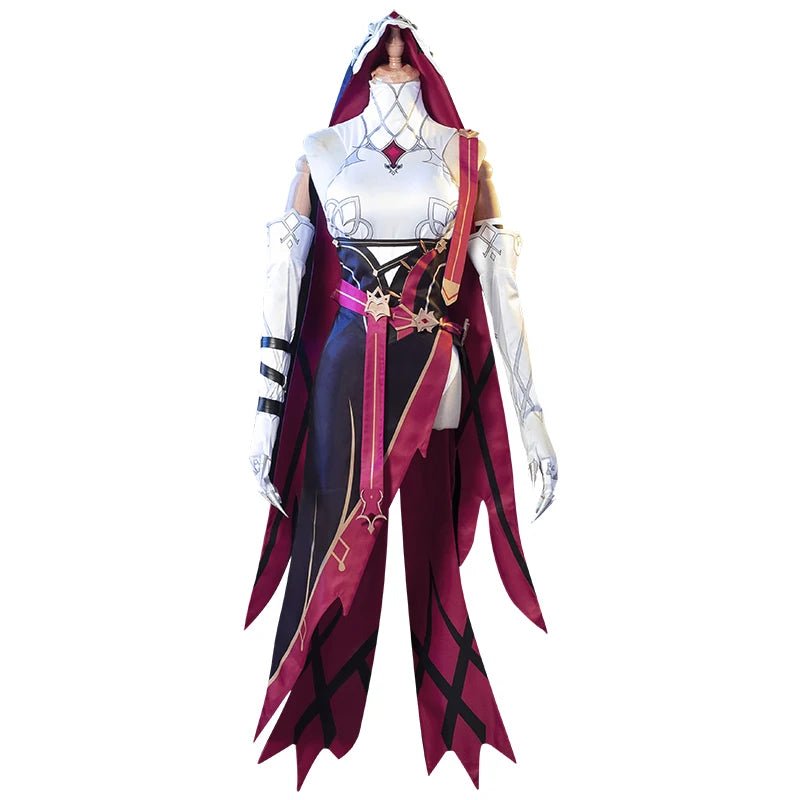 Fantasia Rosaria Cosplay do Jogo Genshin Impact Vestido para Mulher - Estrela Cosplay