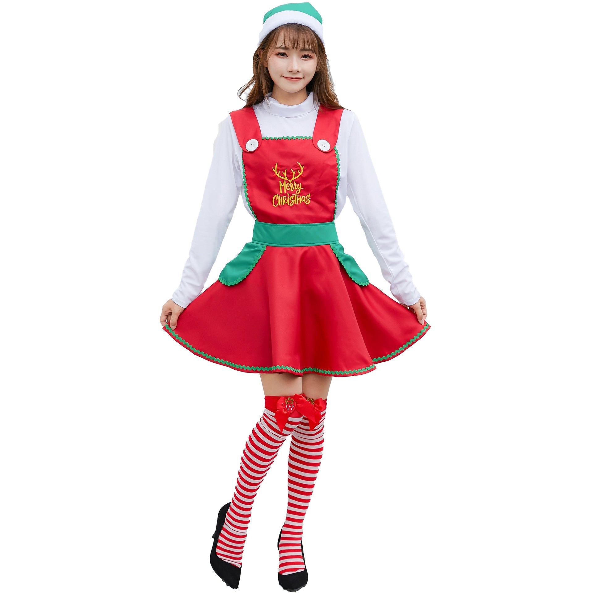 Fantasia de Natal Japonesa M-XL, Fantasia de Santa Doce Japonesa - Estrela Cosplay