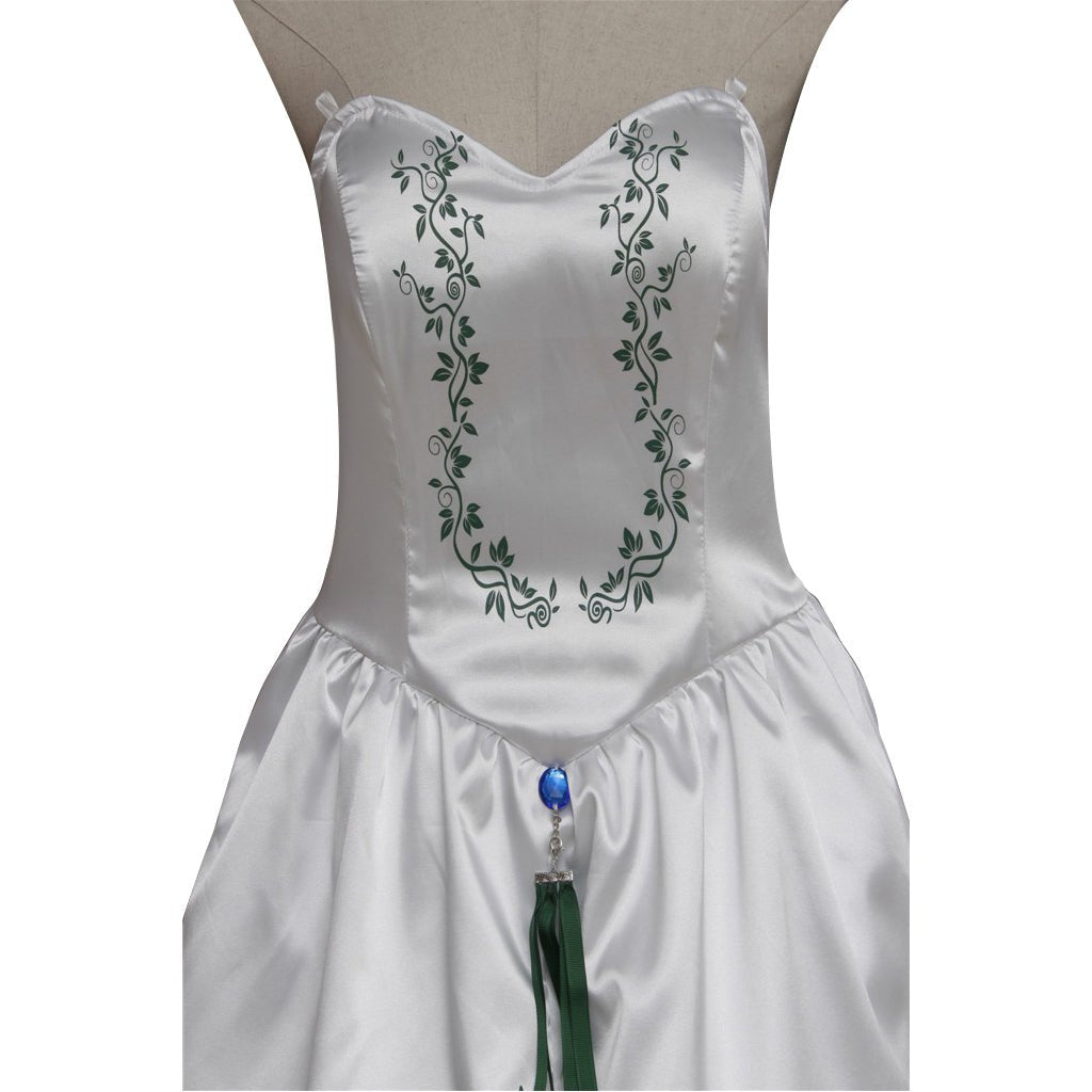 Fantasia de Princesa Garnet de Final Fantasy IX – Vestido de Noiva Branco para Mulheres Adultas - Estrela Cosplay