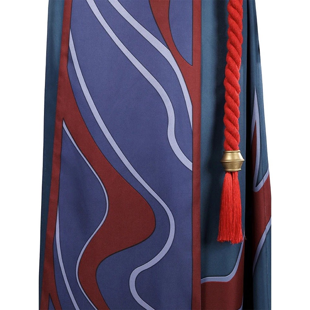 Fantasia de Cosplay Yone de LOL - Saia Azul com Calças Estampadas para Halloween e Festas - Estrela Cosplay