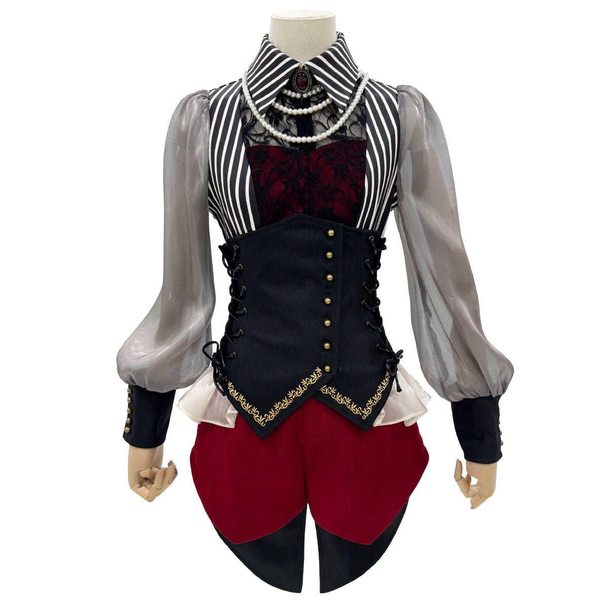 Fantasia de Cosplay Wakutenshi Wakamatsu de BanG Dream! Ave Mujica - Qualidade Premium - Estrela Cosplay