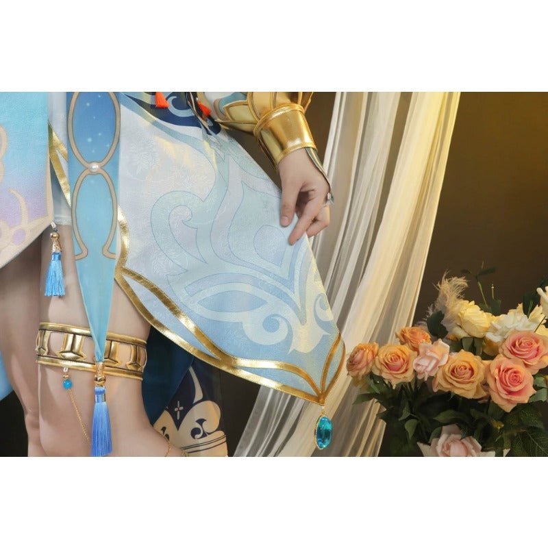 Fantasia de Cosplay Nilou de Genshin Impact - Traje de Dança Elegante para Mulheres - Estrela Cosplay