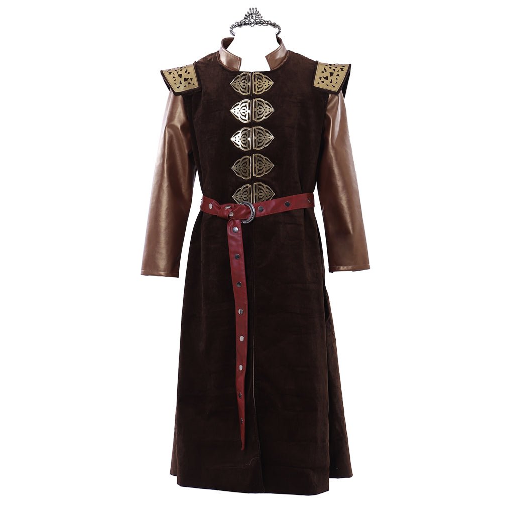 Fantasia do Rei Robert Baratheon Medieval com Coroa para Cosplay, Halloween e Carnaval - Estrela Cosplay