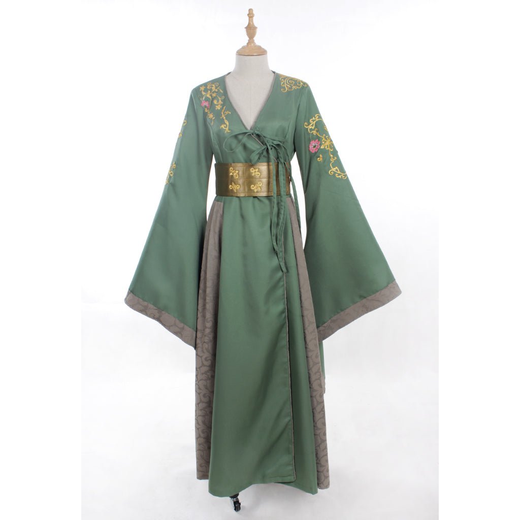 Vestido Verde de Cersei Lannister para Adultos | Fantasia de Carnaval e Halloween | Cosplay de Série e Filme - Estrela Cosplay