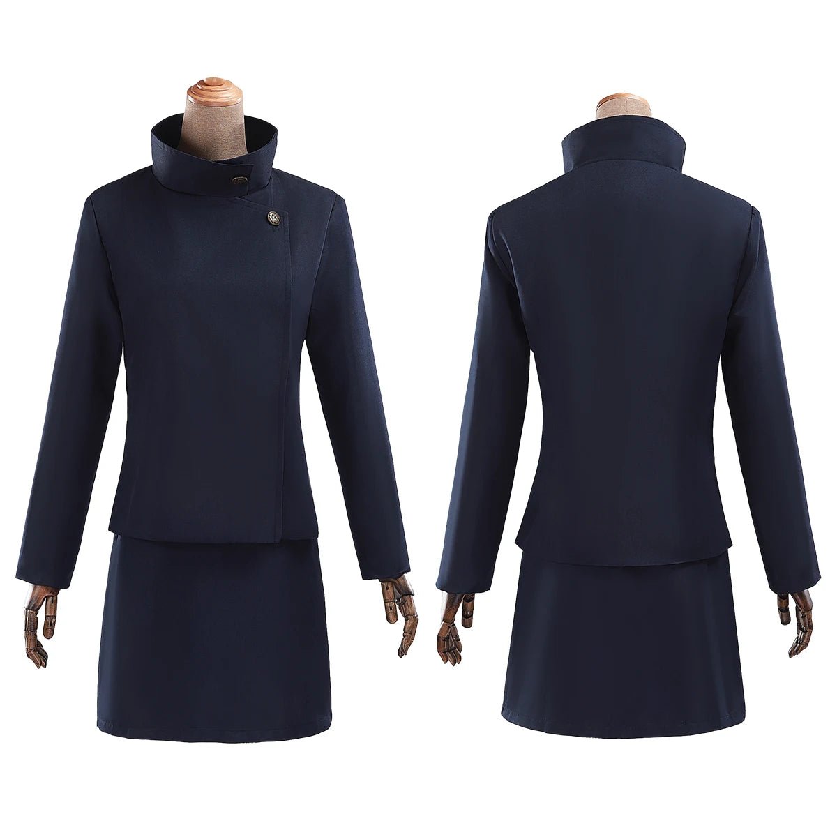 Fantasia de Cosplay Shoko Ieiri de Jujutsu Kaisen com Peruca, Casaco e Saia para Halloween e Natal Tamanhos XS-2XL - Estrela Cosplay