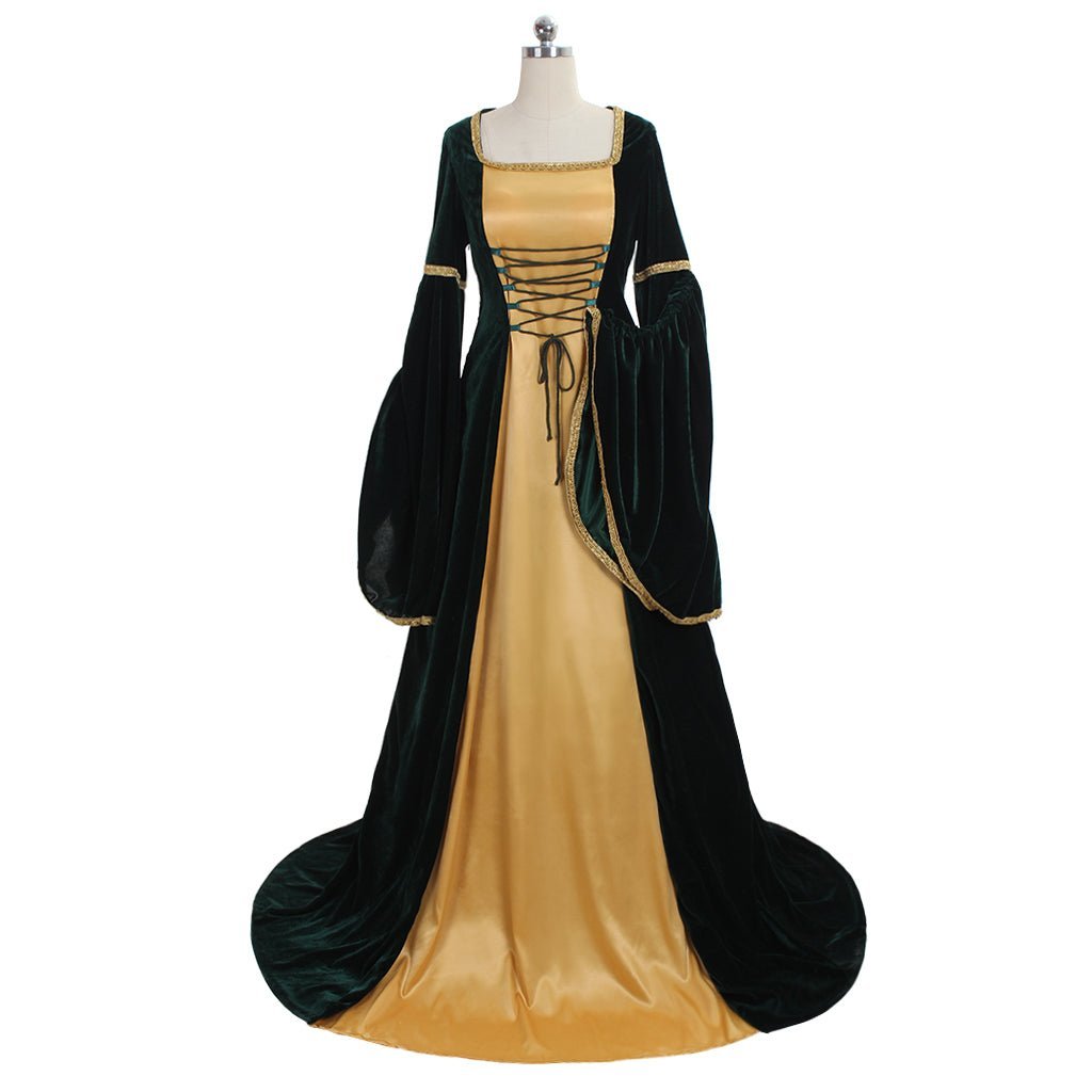Vestido Vitoriano Medieval Princesa Rainha Barroco Gótico Lolita Prom - Estrela Cosplay