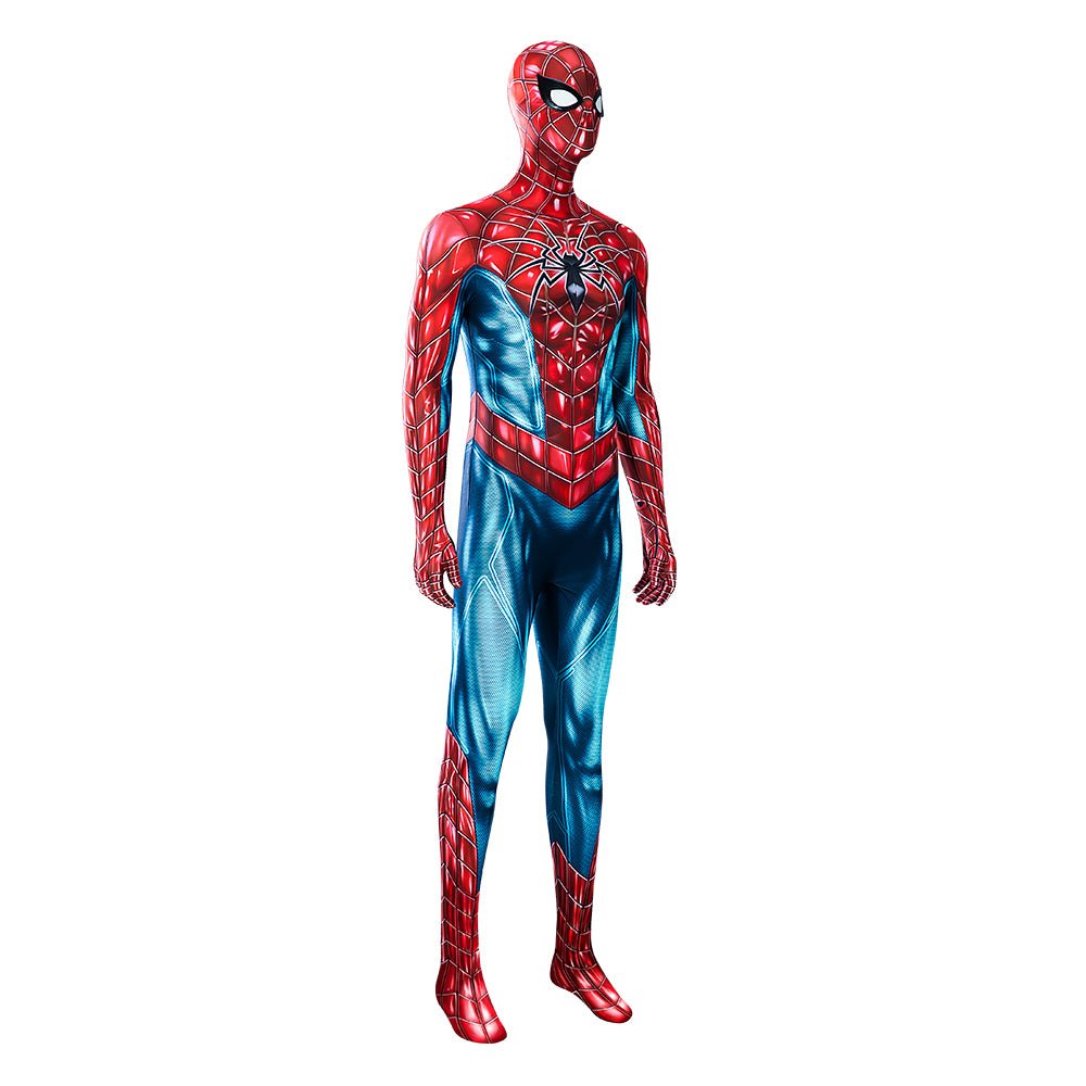 Fantasia Marvel Homem-Aranha 2 Peter Parker - Traje de Batalha Azul e Vermelho para Cosplay - Estrela Cosplay