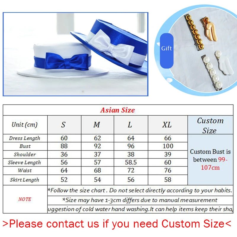 Fantasia Cosplay Lovelive Sky - Maki, Rin, Nico, Umi - Love Live Eli, Kotori, Hanayo, Nozomi - Vestido Lolita - Estrela Cosplay