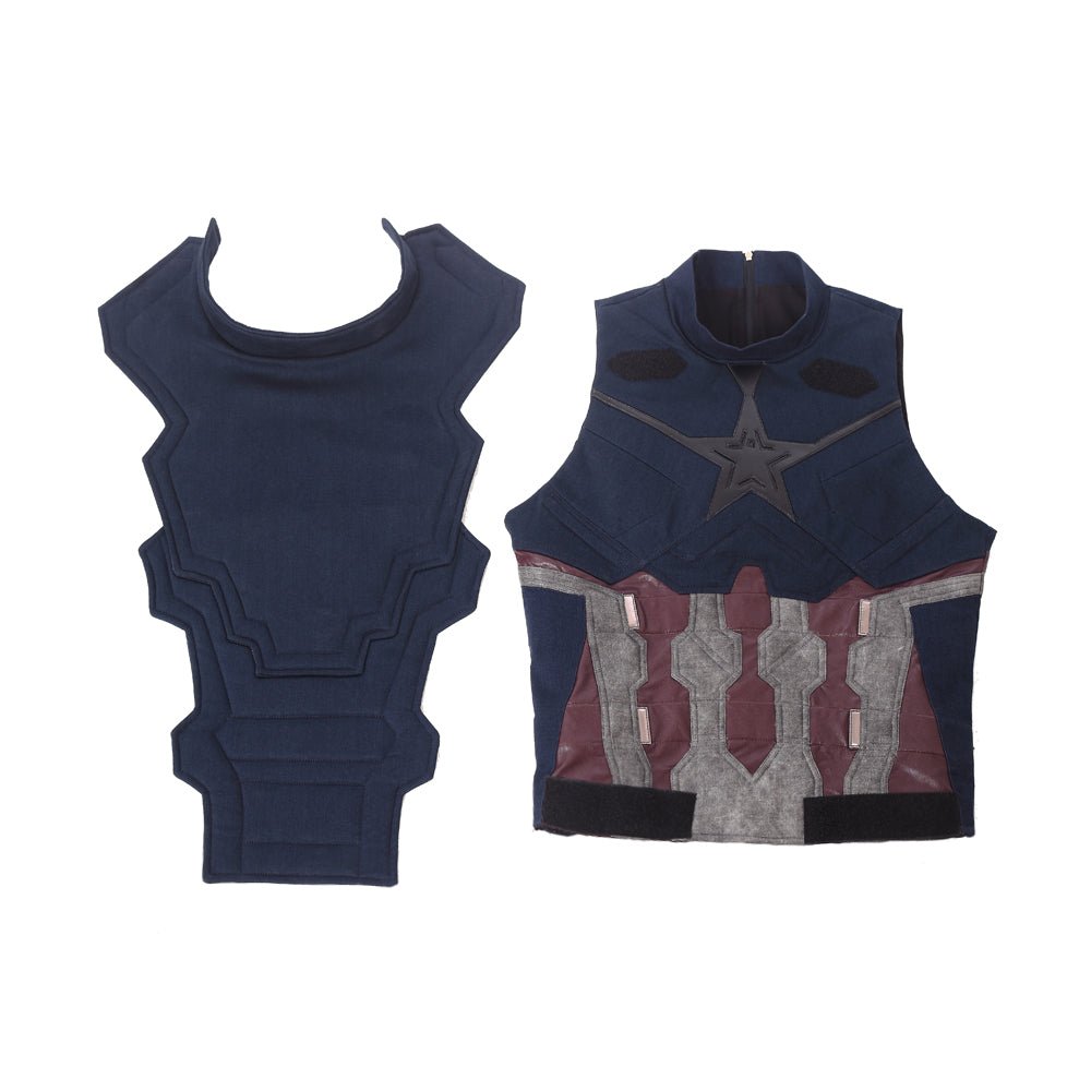 Fantasia de Cosplay do Capitão América - Guerra Infinita dos Vingadores - Réplica Premium do Filme - Estrela Cosplay