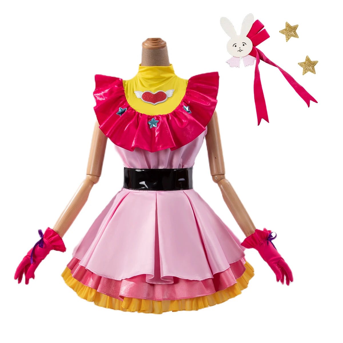 OSHI NO KO Anime Ai Hoshino Fantasia Peruca Vestido Lolita Saia Coelho Grampo Rosa Rede Fibra Sintética Presente - Estrela Cosplay