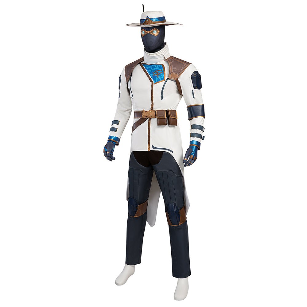 Conjunto de Traje de Cosplay Cypher do Valorant para Halloween – Ideal para Fãs do Jogo e Eventos de Cosplay - Estrela Cosplay