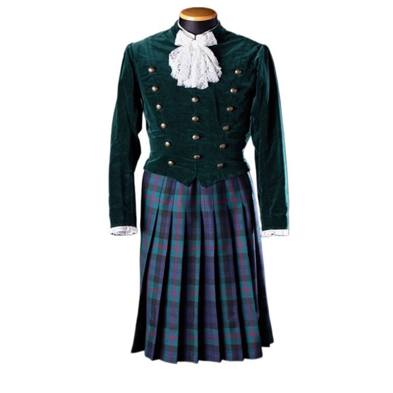 Traje Medieval Escocês Kilt Alto para Homens - Fantasia da Era Georgiana | Estilo Vitoriano - Estrela Cosplay