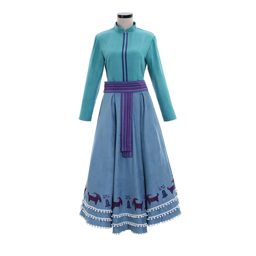 Fantasia de Cosplay Anna Princesa | Conjunto de Camisa, Saia e Casaco para Adultos em Eventos Disney e Halloween - Estrela Cosplay