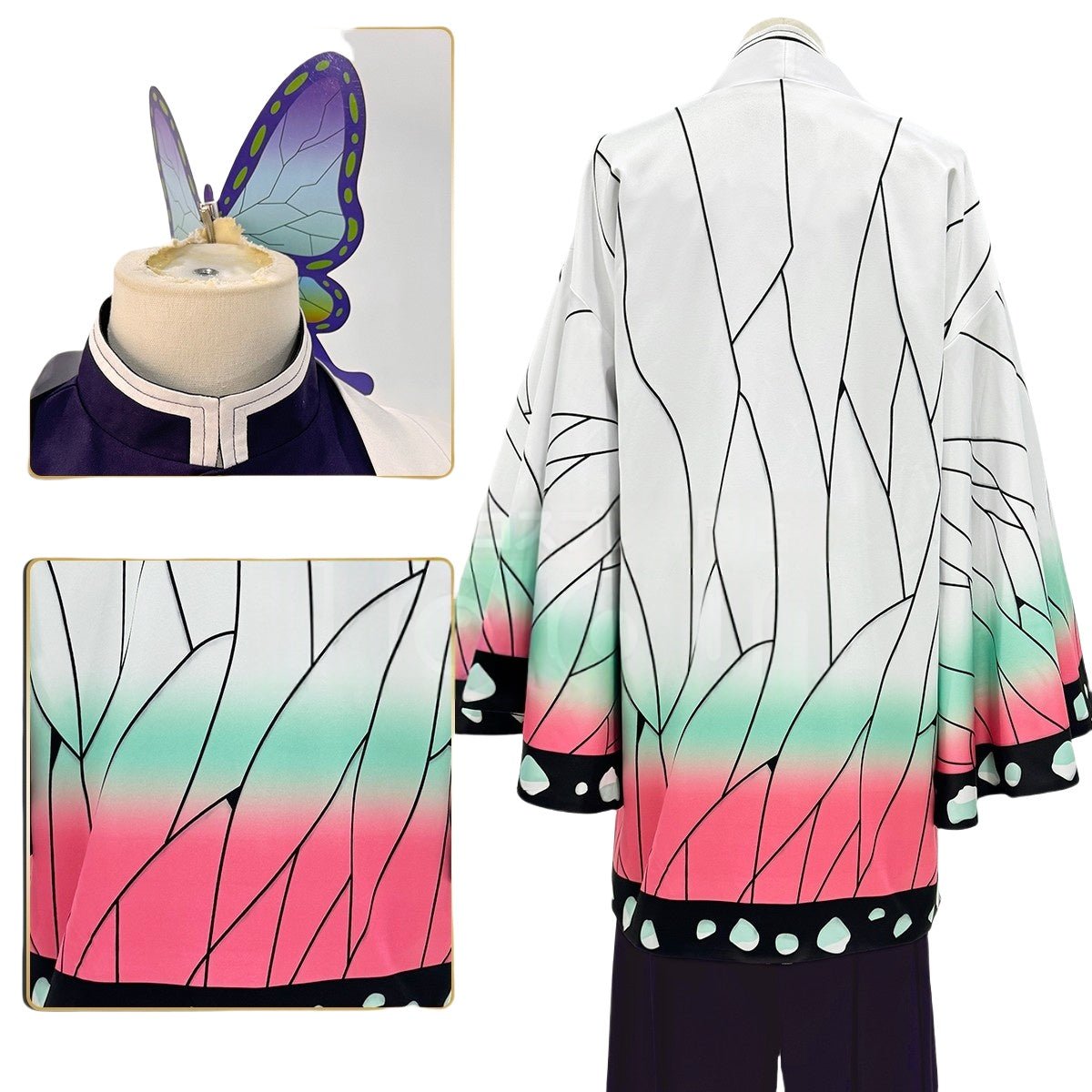 Fantasia Cosplay Demon Slayer Shinobu Kocho e Kanae Kocho - Qualidade Premium - Estrela Cosplay