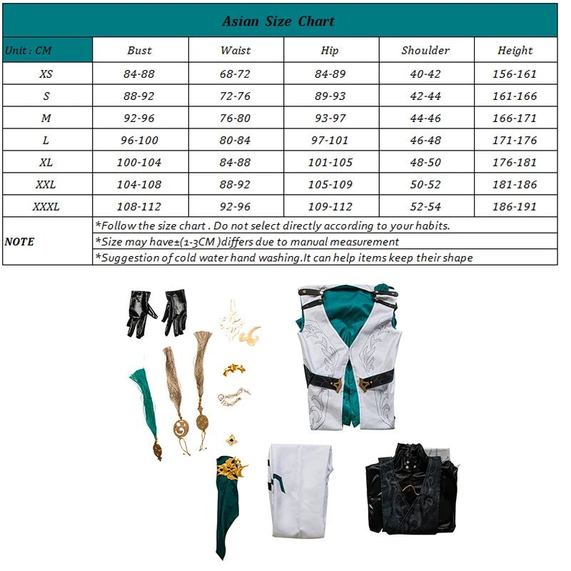 Fantasia de Cosplay Luocha de Honkai Star Rail - Uniforme para Homens, Carnaval, Halloween e Festas Temáticas - Estrela Cosplay