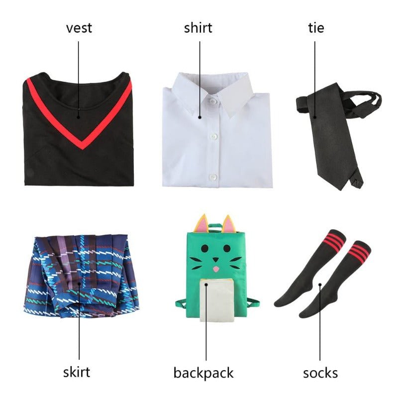 Traje de Cosplay Peni Parker - Spider-Man: No Aranhaverso - Estilo Anime - Estrela Cosplay