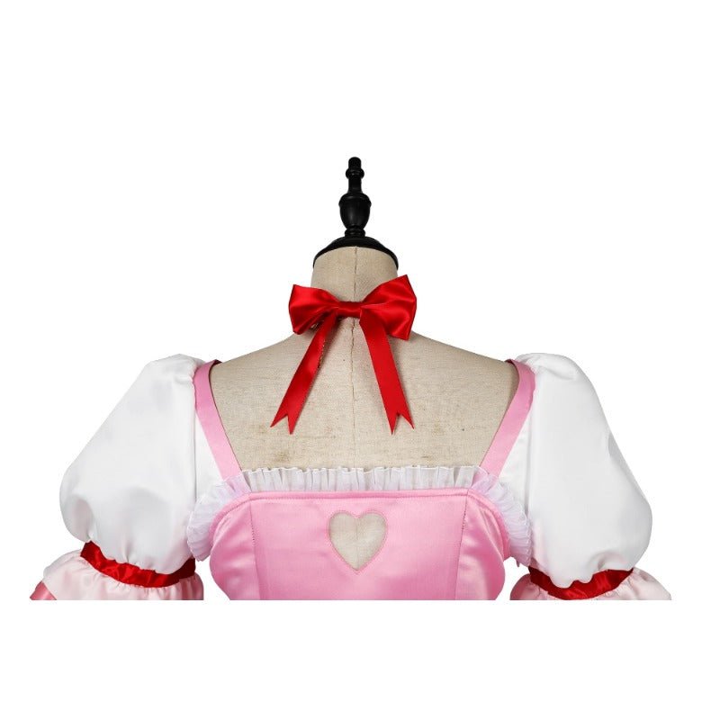 Traje de Cosplay Personalizado Puella Magi Madoka Kaname em Cetim Fosco para Halloween - Estrela Cosplay