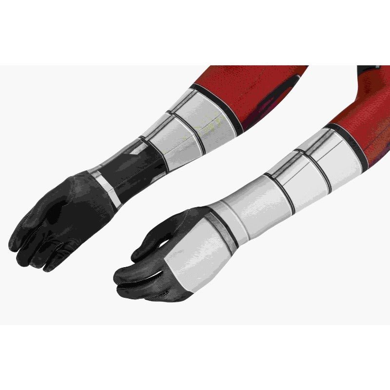 Fantasia de Guardião Vermelho - Roupa de Batalha Vermelha Deluxe com Máscara - Conjunto Completo para Halloween - Estrela Cosplay