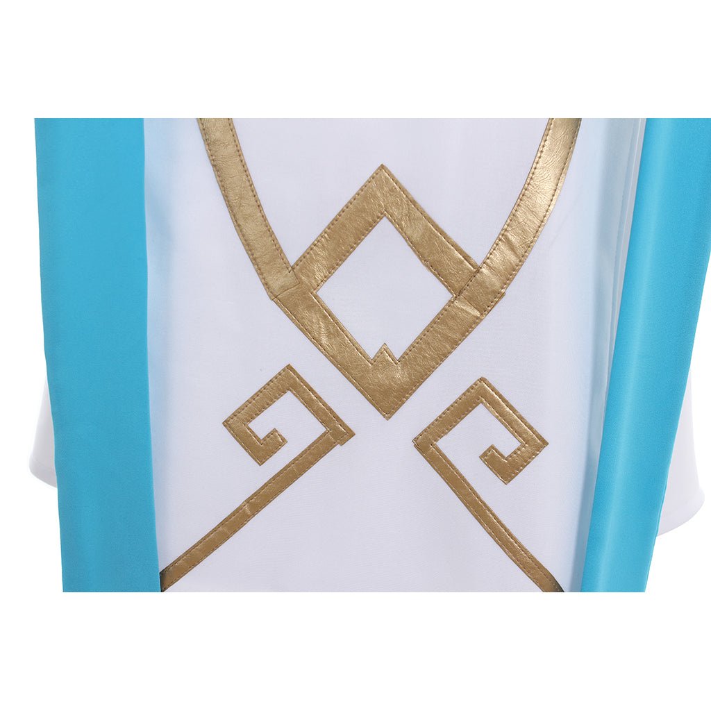 Fantasia de Cosplay Overwatch Mercy Angela Ziegler Skin Jogos de Verão - Conjunto Completo - Estrela Cosplay