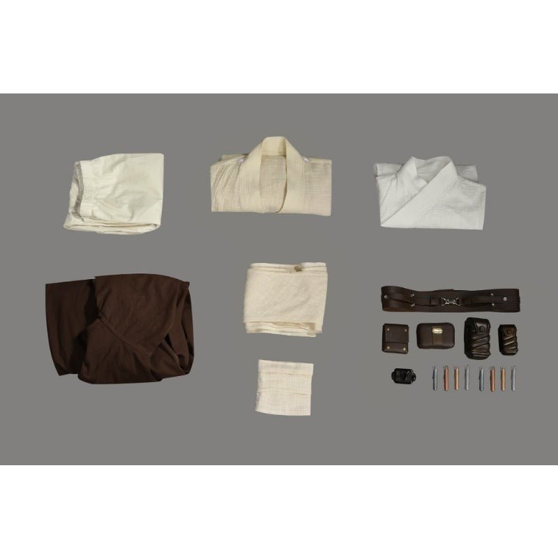 Fantasia Completa Obi-Wan Kenobi Robe Manto para Festa Halloween Star Wars - Estrela Cosplay