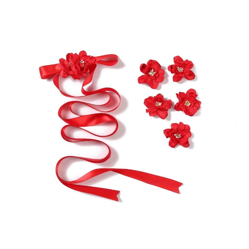 Vestido Vermelho sem Alças Aerith FF7 Fantasia Final para Halloween e Festas - Estrela Cosplay