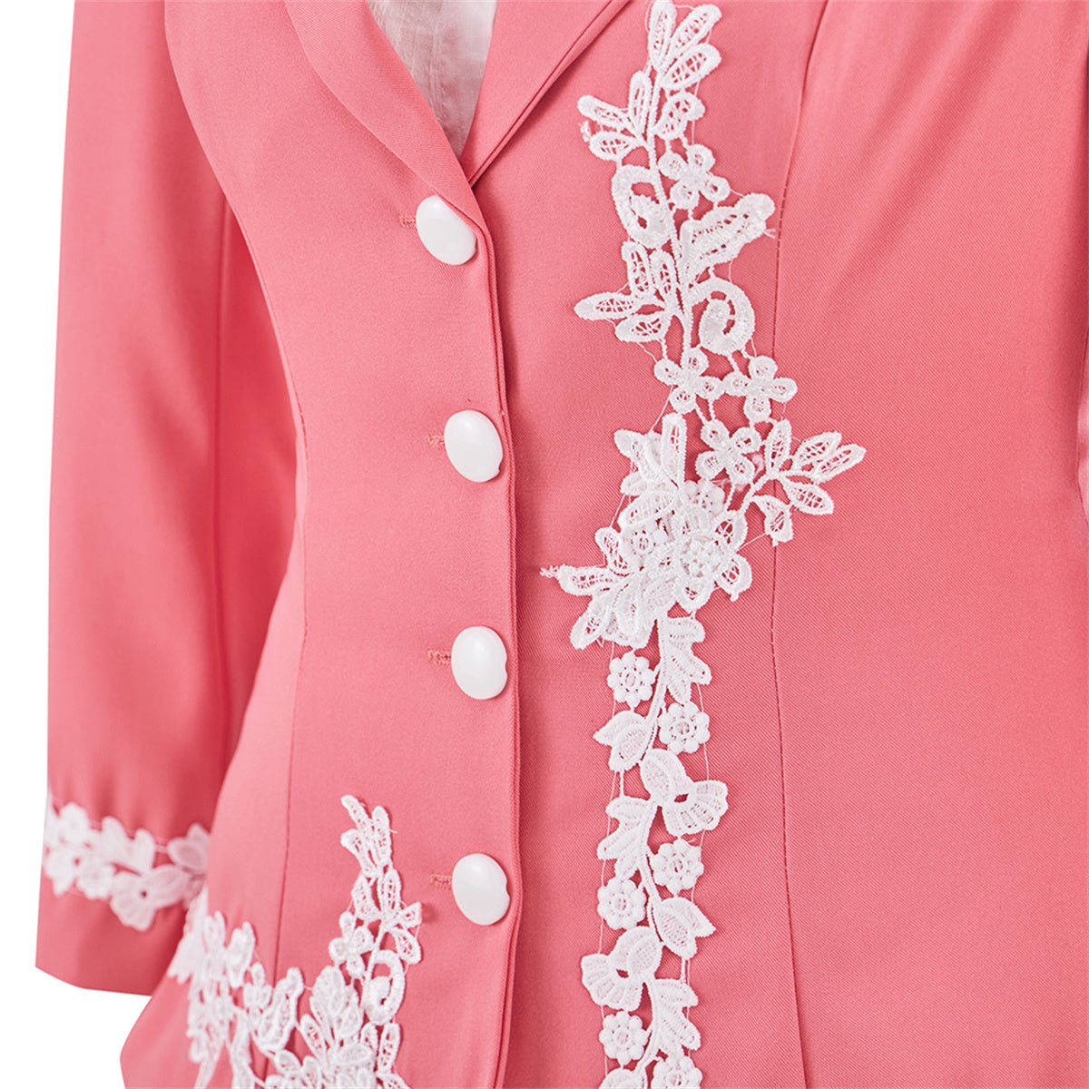 Fantasia Edward Rosa Cosplay - Conjunto Elegante Saia Rosa - Estrela Cosplay