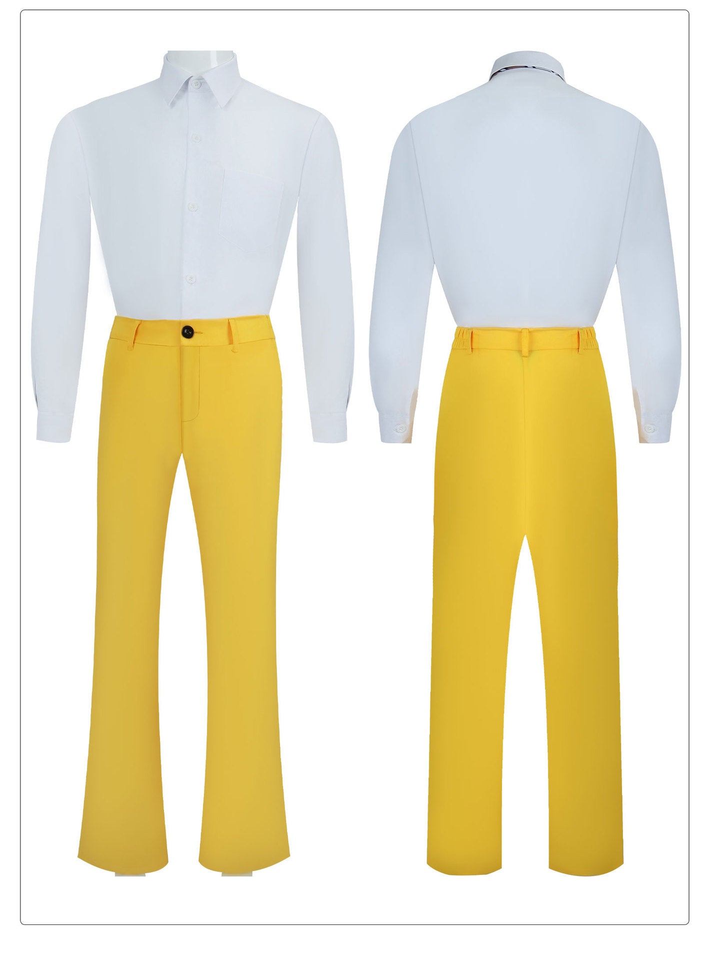 Fantasia de Beetlejuice Terno Amarelo 2BOB para Cosplay e Halloween - Estrela Cosplay