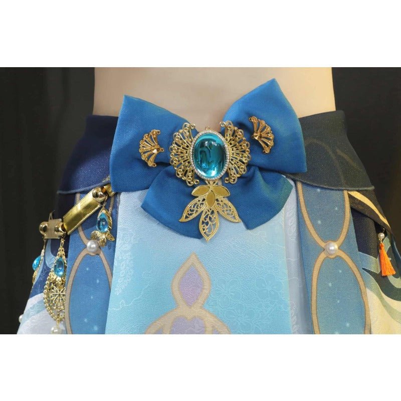 Fantasia de Cosplay Nilou de Genshin Impact - Traje de Dança Elegante para Mulheres - Estrela Cosplay