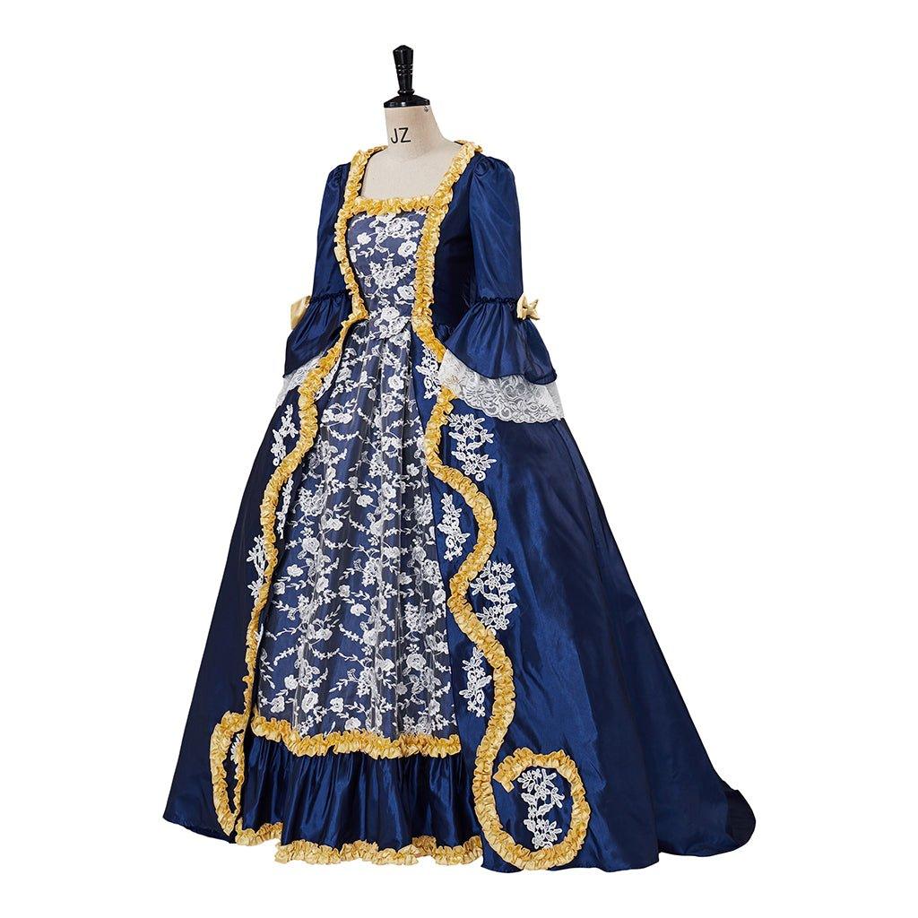 Vestido de Baile Rococó Vitoriano Gótico Rainha Marie Antoinette para Mulheres Adultas - Estrela Cosplay