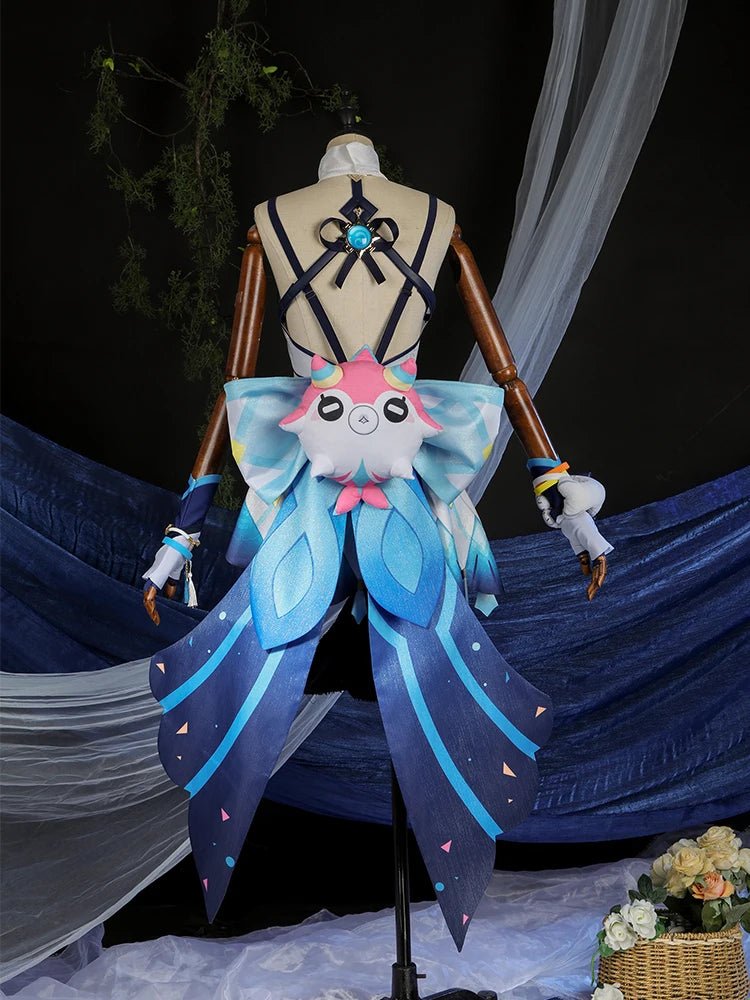 Fantasia Mualani Splish Splash Wavechaser de Genshin Impact para Mulheres - Traje para Halloween e Festas - Estrela Cosplay