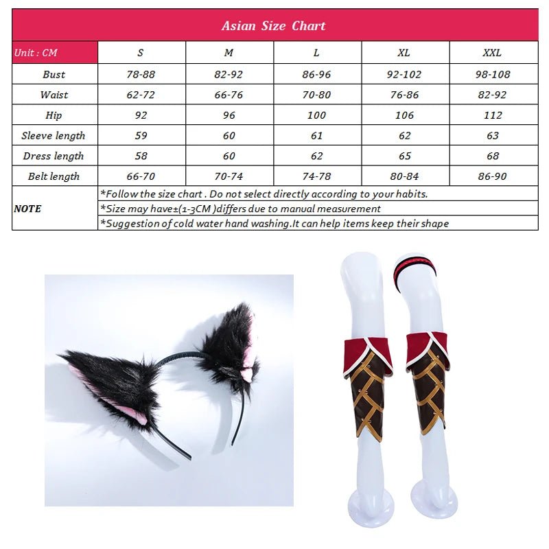 Fantasia de Cosplay de Ahri, a Raposa de Nove Caudas do Jogo LOL, com Peruca - Estrela Cosplay