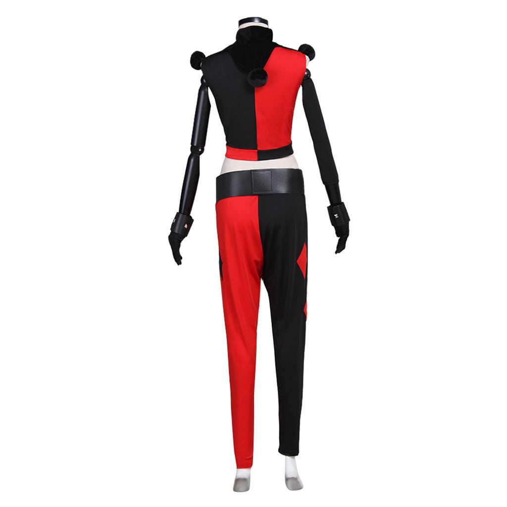 Fantasia de Palhaça Quinzel para Menina – Traje Divertido para Halloween, Carnaval e Cosplay - Estrela Cosplay