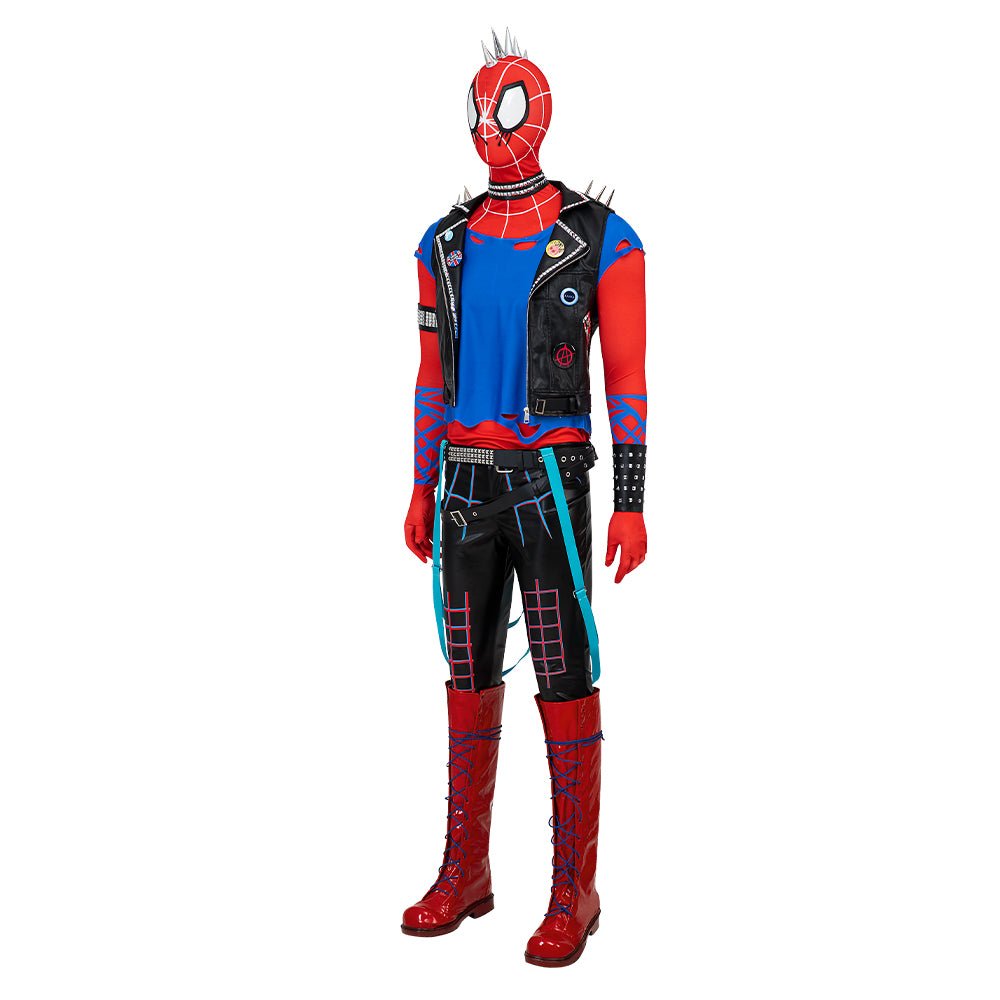 Fantasia de Cosplay Punk Spider-Man (Hobie) de Spider-Man: Através do Spider-Verso - Estrela Cosplay