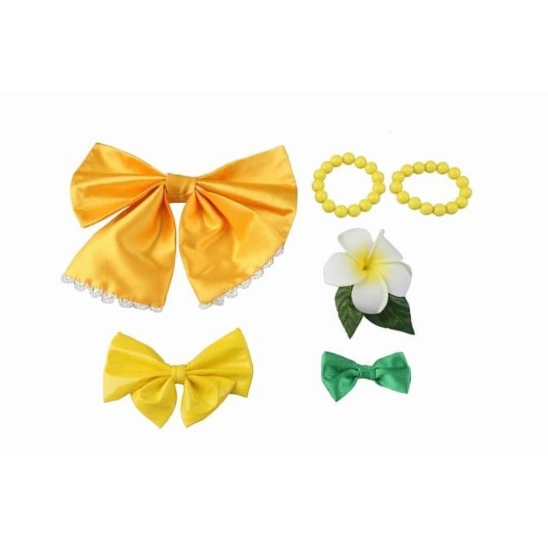 Fantasia de Cosplay Love Live! Sunshine!! Aqours Jumping Heart - Chika, Dia, Ruby e Riko - Estrela Cosplay