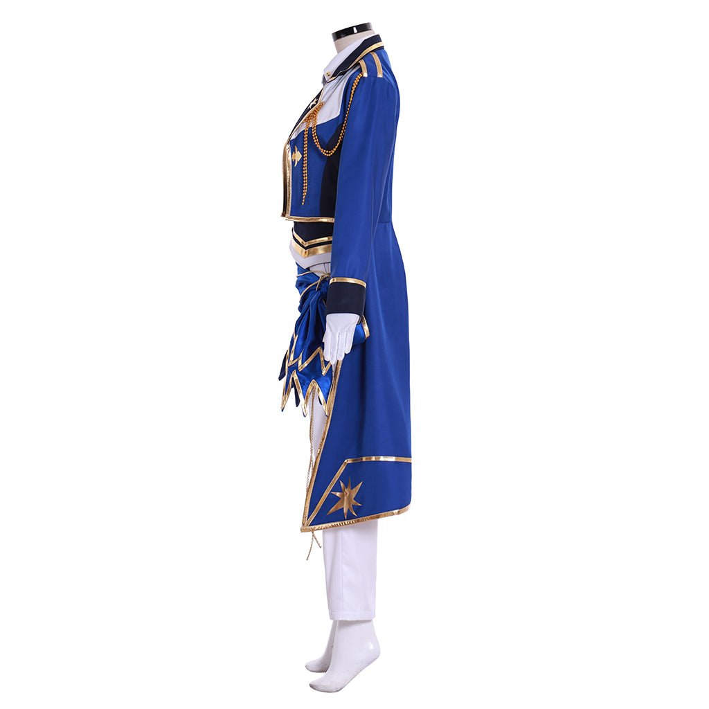 Traje de Cosplay Cavaleiro Sagrado do Leão Dourado Leo Tsukinaga Bloomed Ensemble Stars - Estrela Cosplay