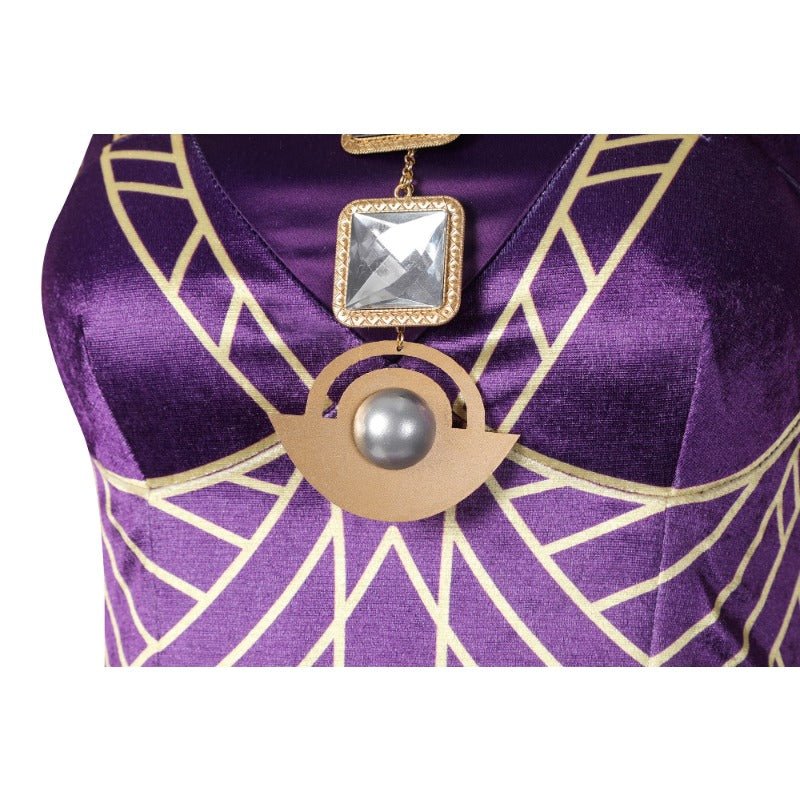 Fantasia de Cosplay Vestido Real Ramonda Pantera Negra para Halloween e Eventos - Estrela Cosplay