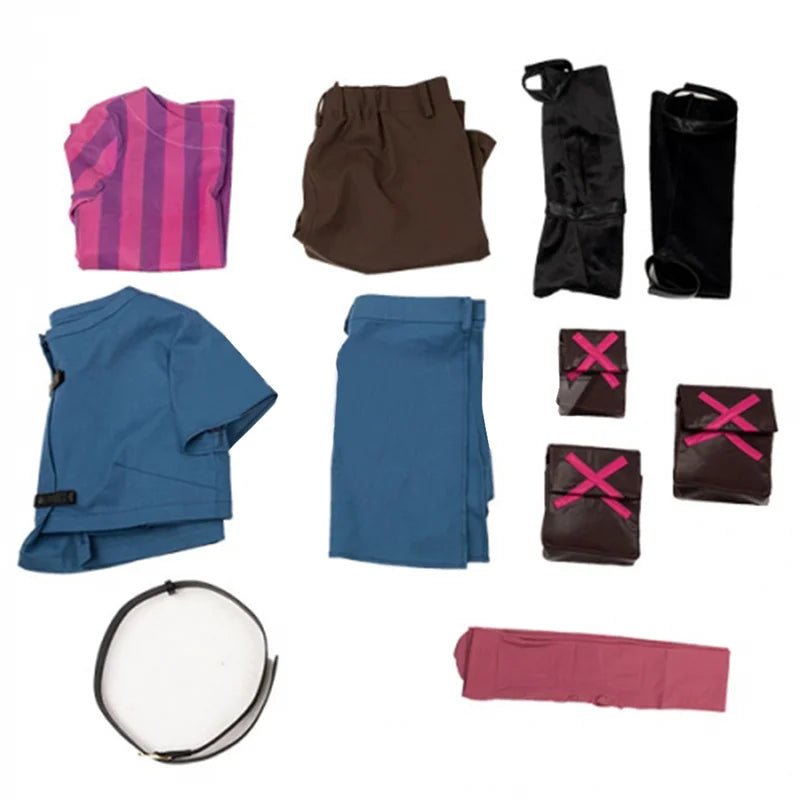 Fantasia Jinx League of Legends LOL Arcane Jovem Jinx Traje Feminino - Estrela Cosplay