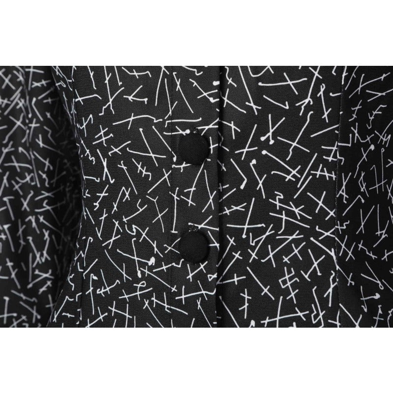 Vestido Wednesday Addams Cosplay Mulheres Preto Gótico Vestido Único - Estrela Cosplay