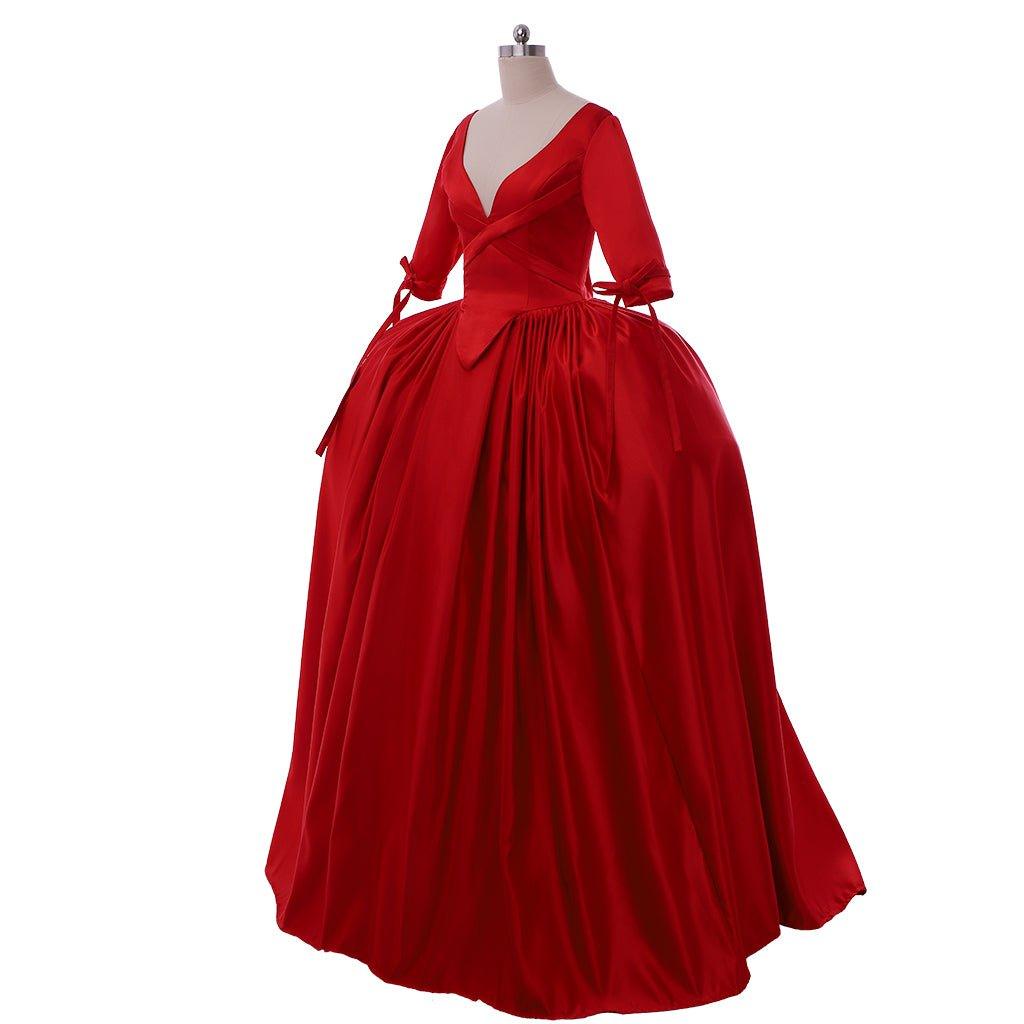 Fantasia Cosplay Vestido Vermelho Claire Outlander | Vestido de Baile Vitoriano | Inspirado no Filme para Halloween e Festas - Estrela Cosplay