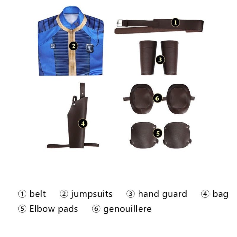 Fantasia Personalizada Lucy da Série TV Fallout para Halloween e Role Play - Estrela Cosplay